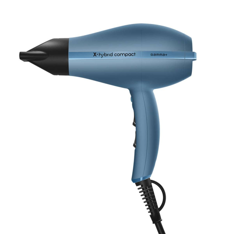Gamma+ Hybrid compact sèche-cheveux bleu